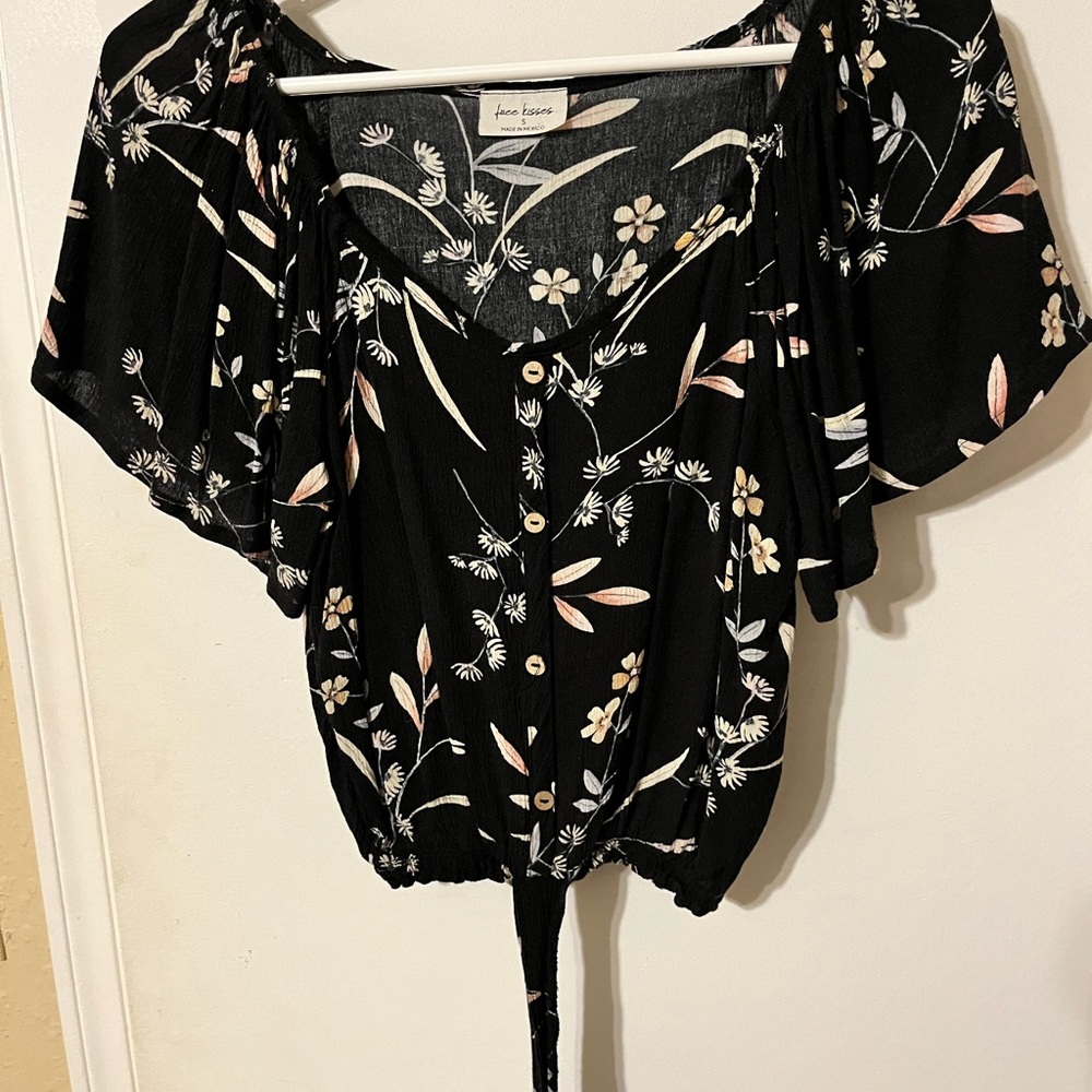 Flowy top.